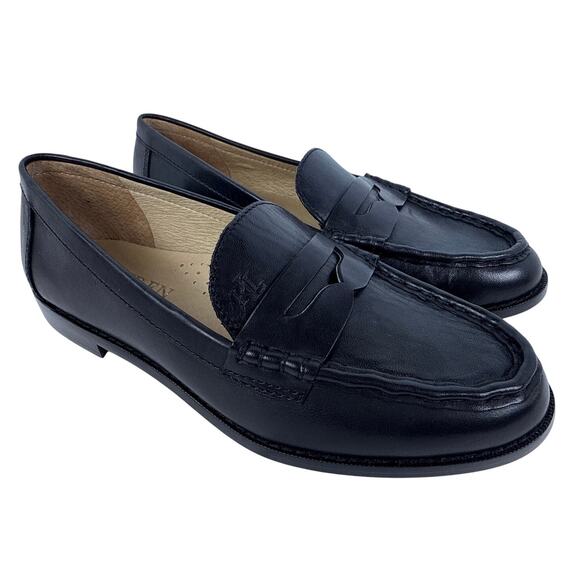 LAUREN by Ralph Lauren Wynnie Women's 6B Black Leather Loafer Slip on - Picture 12 of 12